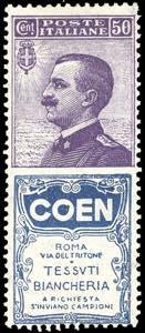 1924 - 50 cent. Coen (10), buona centratura, ... 