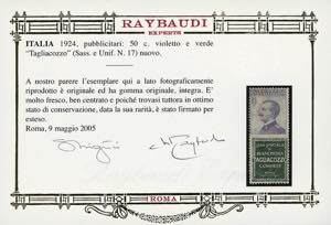 1924 - 50 cent. Tagliacozzo (17), ... 