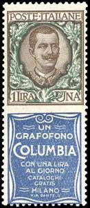 1924 - 1 lira Columbia (19), ben centrato, ... 