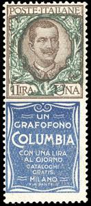 1924 - 1 lira Columbia (19), buona ... 