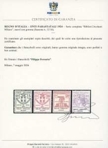 BIBLIOT.CIRCOLANTI MILANO 1924 - ... 