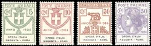 OPERA ITALIA REDENTA-ROMA 1924 - Serie ... 