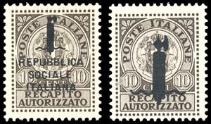RECAPITO AUTORIZZATO 1944 - Soprastampati, i ... 
