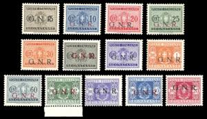 SEGNATASSE 1943/44 - Soprastampati G.N.R., ... 