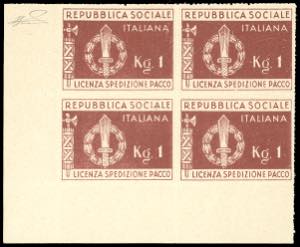 FRANCHIGIA 1944 - 1 kg. bruno rosso, ... 