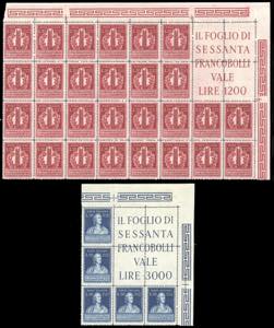 1949 - Volta, serie completa (611/612), ... 