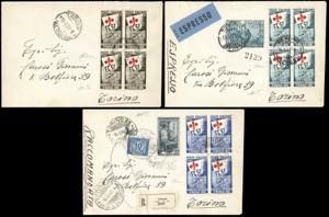 1951 - Ginnici, serie completa in blocchi di ... 