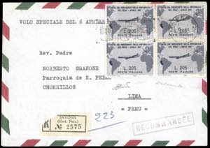 1961 - 205 lire Gronchi Rosa, blocco di ... 