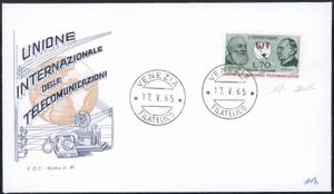 1965 - 70 lire UIT, dentellatura orizzontale ... 