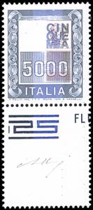 1978 - 5.000 lire Alti Valori, senza testa, ... 