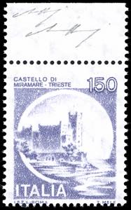1980 - 150 lire Castelli, francobollo ... 