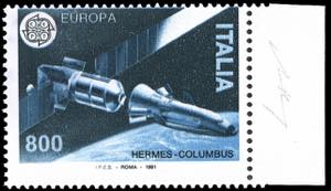 1991 - 800 lire Europa CEPT Spazio, ... 