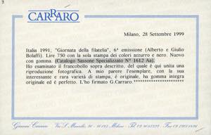 1991 - 750 lire Giornata della ... 