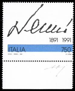 1991 - 750 lire Nenni, senza la stampa del ... 