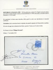 1994 - 750 lire G7, errore di ... 