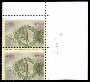 2003 - 0,41 € Lincei, dentellatura ... 