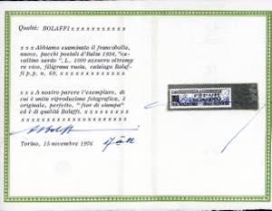 1954 - 1.000 lire Cavallino, ... 