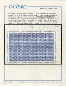 1954 - 1.000 lire oltremare ... 