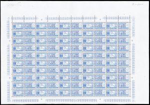 1954 - 1.000 lire oltremare Cavallino, dent. ... 