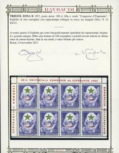 FOGLIETTI 1953 - 300 d. Esperanto, ... 