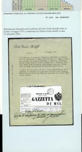1853 - Bollo di Parma, Gazzette ... 
