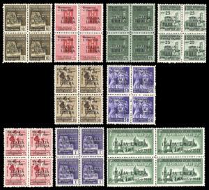 RAVENNA 1945 - Serie compelta di nove valori ... 