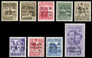 SESTO CALENDE 1945 - Soprastampati, serie ... 