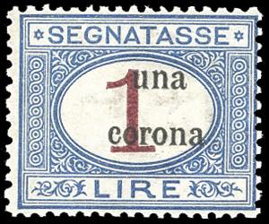 TRENTO E TRIESTE SEGNATASSE 1919 - 1 corona ... 