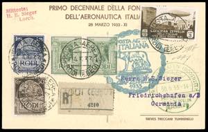 POSTA AEREA 1933 - Crociera ... 