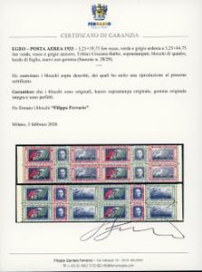 POSTA AEREA 1933 - Trittici ... 