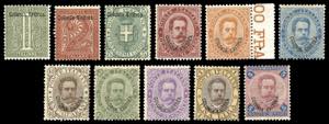 1893 - Prima emissione, soprastampati, serie ... 