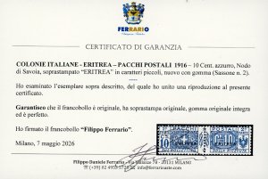 PACCHI POSTALI 1916 - Nodo di ... 