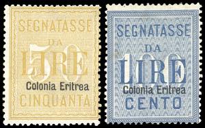 SEGNATASSE 1903 - 50 e 100 lire ... 