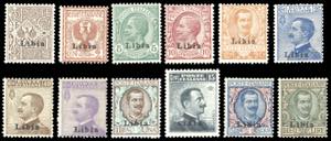 1912/15 - Soprastampati Libia, serie ... 