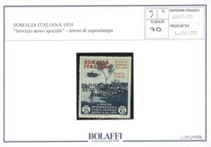 SERVIZIO AEREO 1934 - 25 cent, ... 