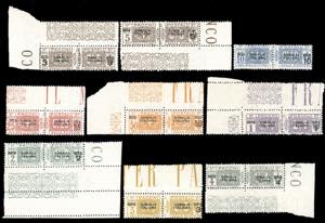 PACCHI POSTALI 1923 - Soprastampati con ... 