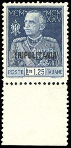 1925 - 1 lira azzurro, Giubileo, dent. 11 ... 