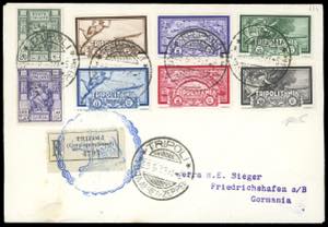 POSTA AEREA 1933 - Crociera Zeppelin, serie ... 