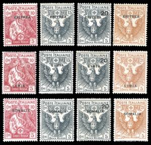 1915 - Croce Rossa, serie completa, le ... 