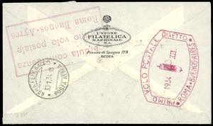 POSTA AEREA 1934 - Volo ... 