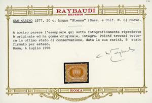 1877 - 30 cent. Stemma (6), ben ... 