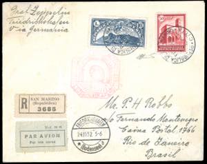 1932 - 10 lire Veduta, 50 cent. Palazzetto ... 