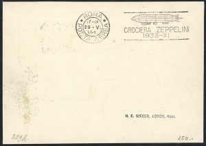 1933 - Crociera Zeppelin, la serie ... 
