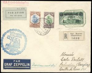 1933 - Crociera Zeppelin, la serie ... 