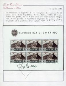 1951 - 500 lire Veduta, foglietto ... 