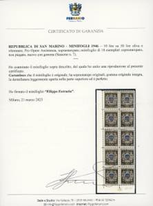 1946 - 10 lire su 50 lire Pro ... 