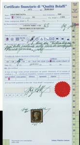 SERVIZIO 1840 -
1 penny nero, ... 