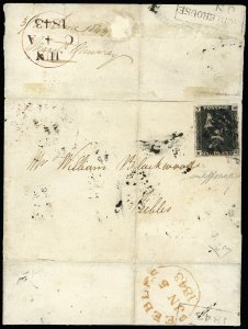 SERVIZIO 1840 - 1 penny nero, ... 