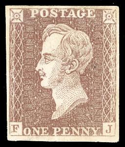 PROVE 1850 - 1 penny marrone Principe ... 