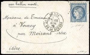 FRANCIA BALLON MONTE 1870 - 20 cent. Cerere ... 